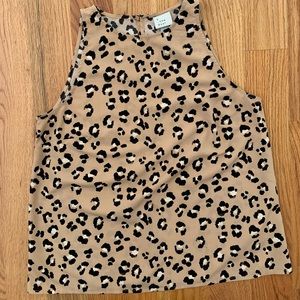 Leopard print tank top